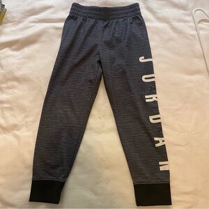 Air Jordan Youth Jogger Sweatpants Dark Gray White 3T 4Y Small 3-4 Years